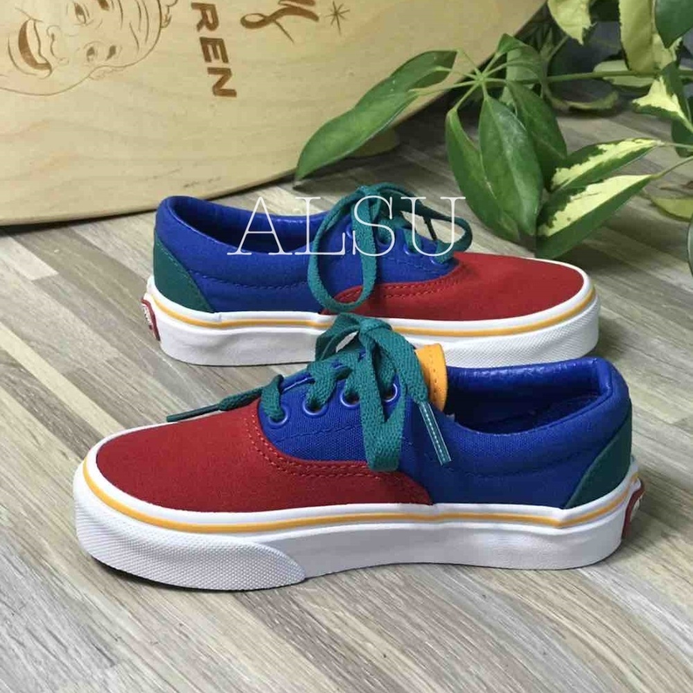 NWT VANS ERA Primary Block Blue Kid’s AUTHENTIC - Picture 4 of 8